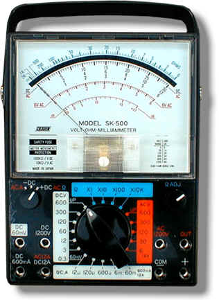 指針式模擬萬用表SK-550日本凱世Kaise 指針式模擬萬用表SK-550